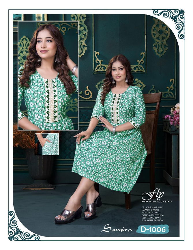 Samira By Trendy Designer Printed Kurti Wholesale Shop In Surat
